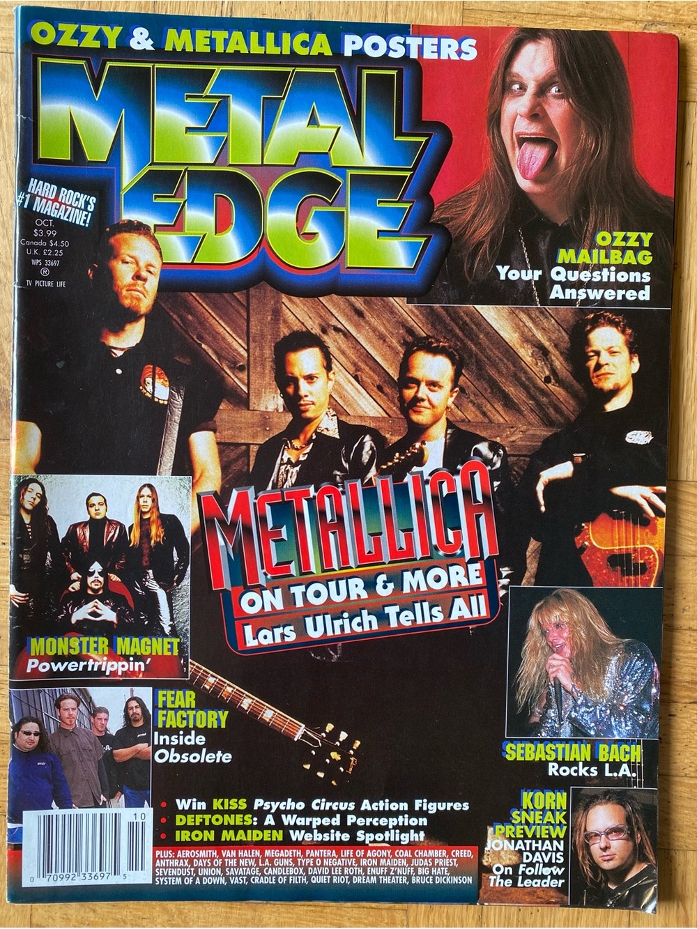 Metal Edge Magazine - Metallica Cover 1995